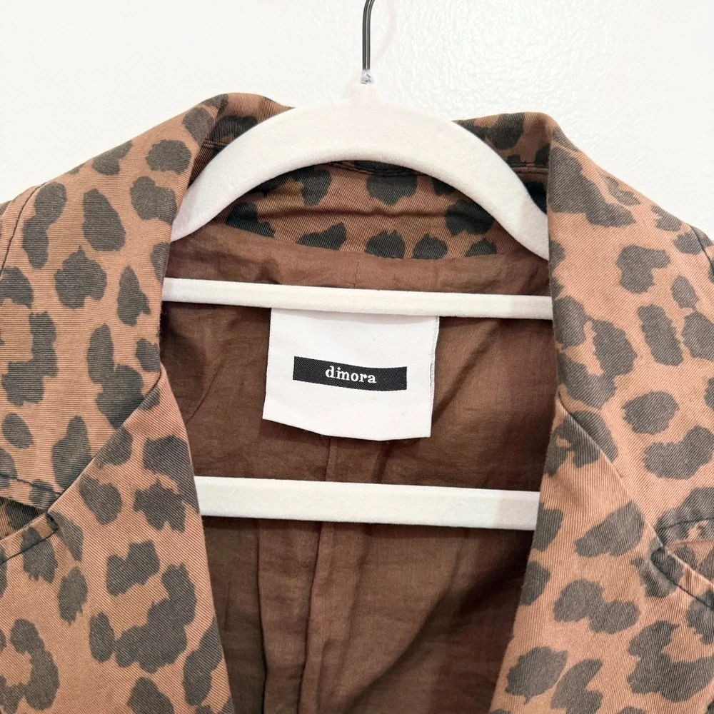 Dimora Leopard Print Blazer‎ Made in Italy Size Small